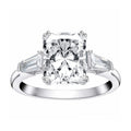 R353 – Radiant Three-Stone Diamond Ring