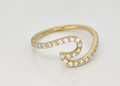 R397 – Spiral Pavé Diamond Ring